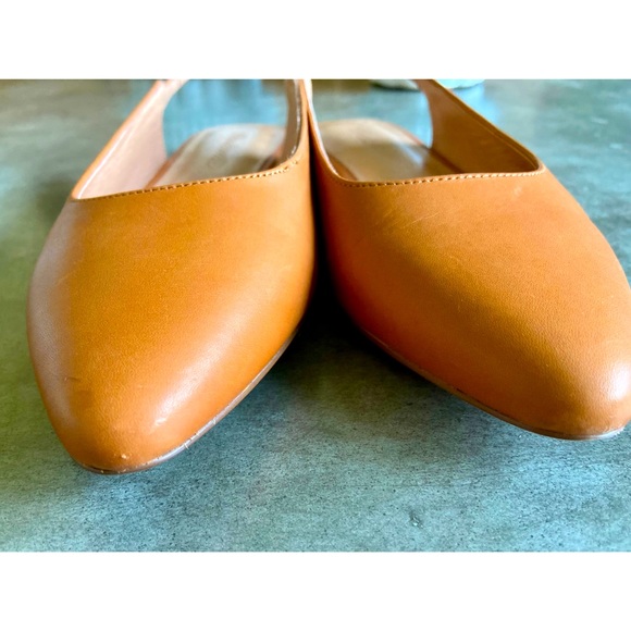 Madewell Margot The Slingback Flat in English Saddle Brown 6.5. - Picture 4 of 5